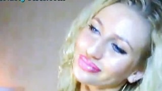 Hot Blonde Webcam Gadis Masturbasi
